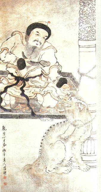 《胡人异兽图》鉴赏 历代国画 第1张