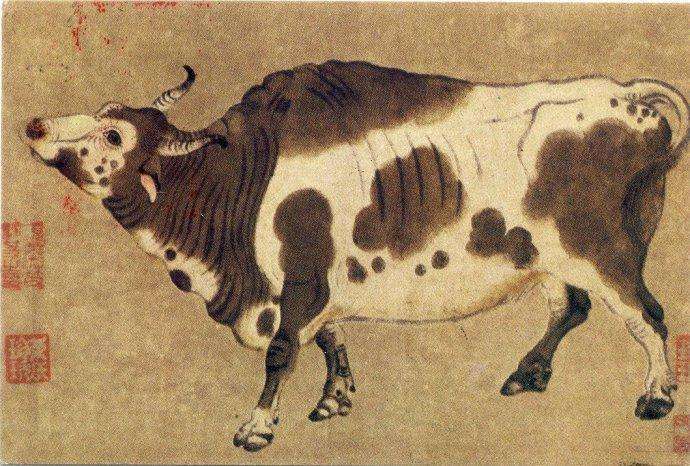 唐 韩滉《五牛图卷》 历代国画 第6张