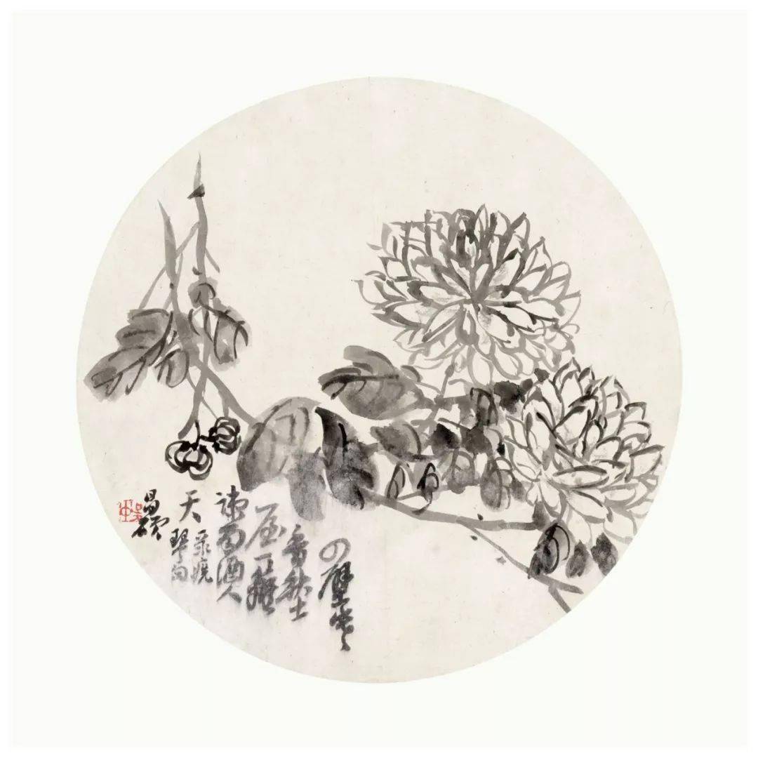 吴昌硕扇面画鉴赏 历代国画 第17张