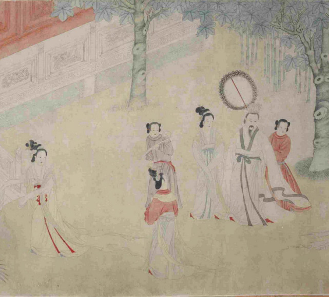 丁云鹏《冯媛挡熊图》卷 历代国画 第3张