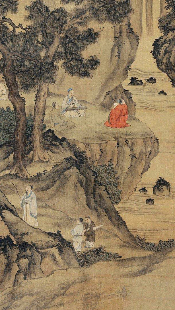 唐寅《醉翁亭雅集图》 历代国画 第3张