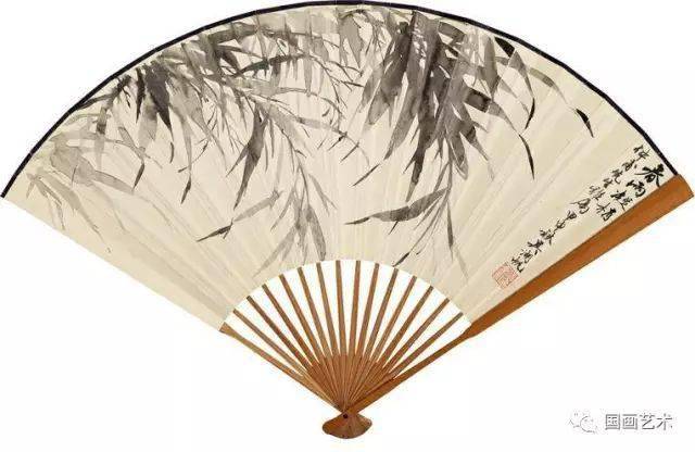 吴湖帆扇面作品欣赏（竹石山水） 历代国画 第12张