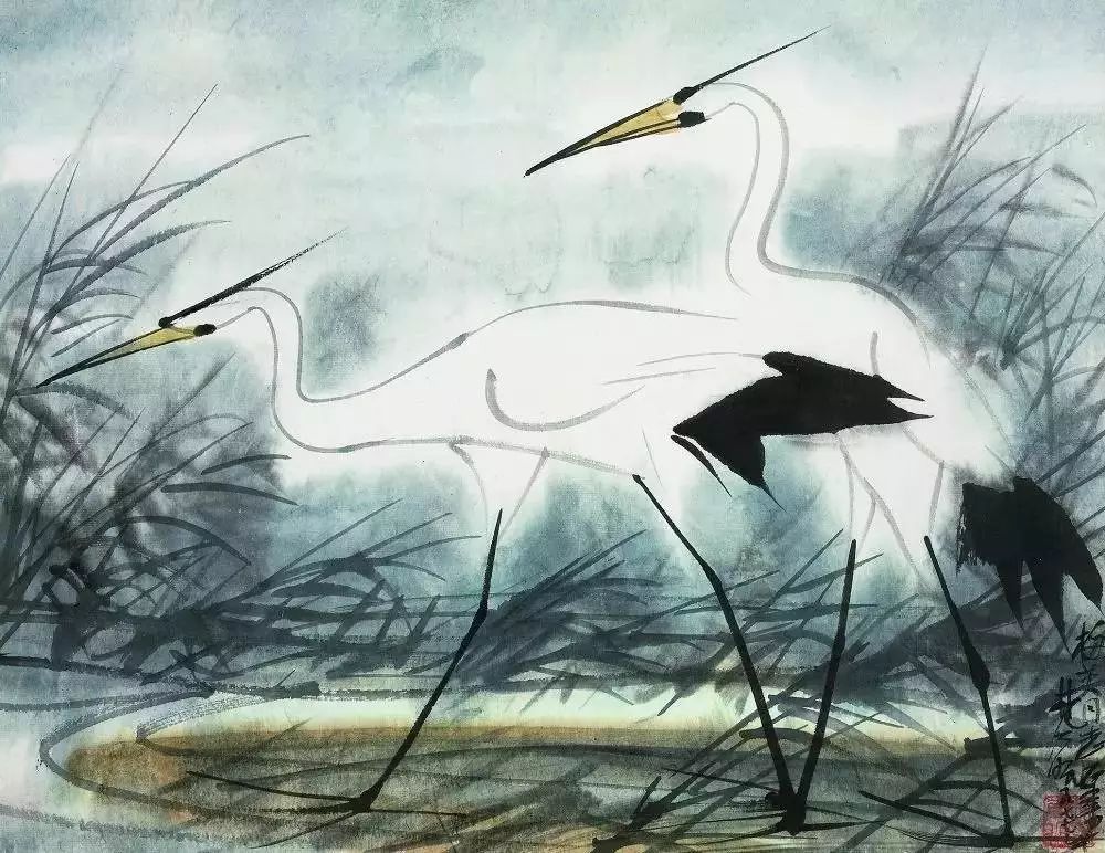 林风眠 笔下的呆萌小鸟 历代国画 第63张