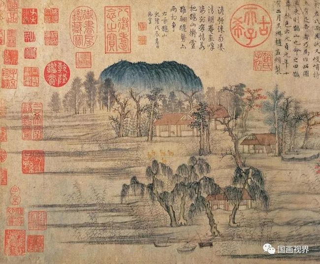 赵孟頫《鹊华秋色图》 历代国画 第4张