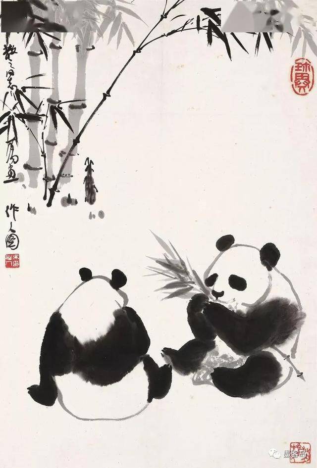 吴作人的水墨动物画 历代国画 第9张