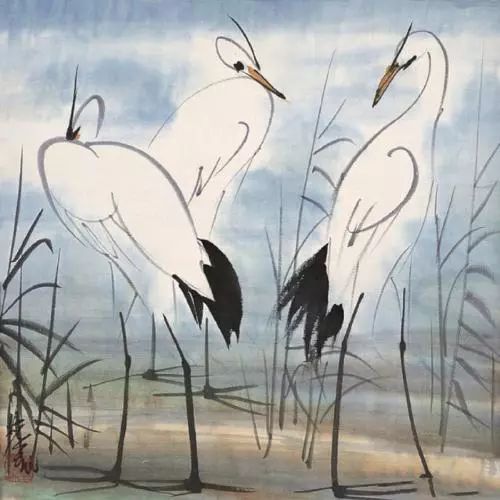 林风眠 笔下的呆萌小鸟 历代国画 第36张