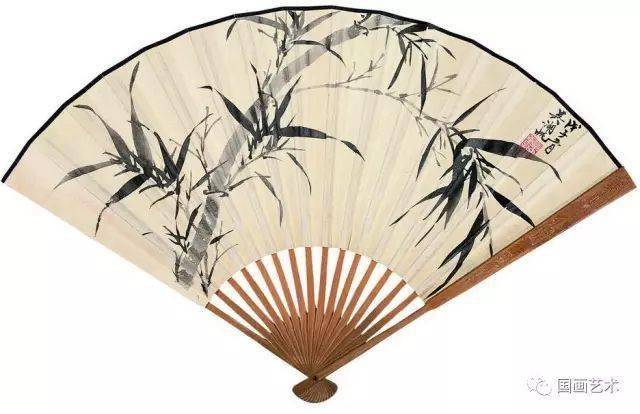 吴湖帆扇面作品欣赏（竹石山水） 历代国画 第15张