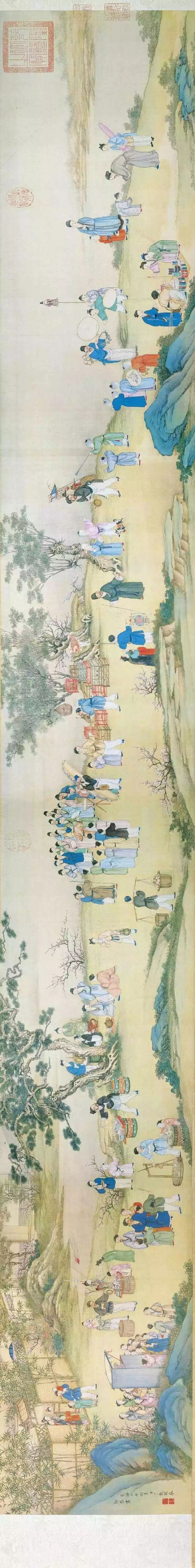 丁观鹏《太平春市图》卷 历代国画 第4张