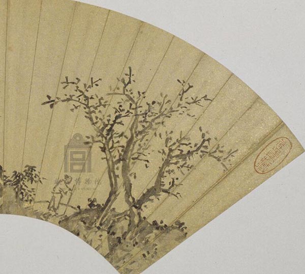 沈周《秋林图》 历代国画 第3张