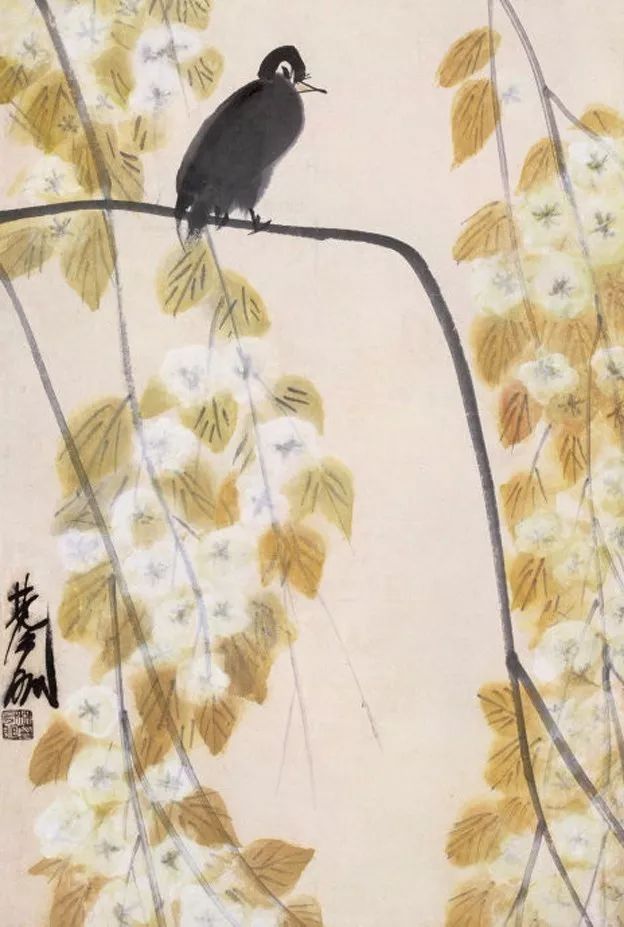 林风眠 笔下的呆萌小鸟 历代国画 第23张