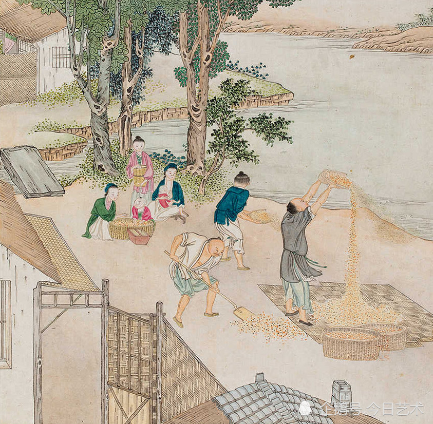 清代画家沈庆兰《农耕图》册 历代国画 第19张