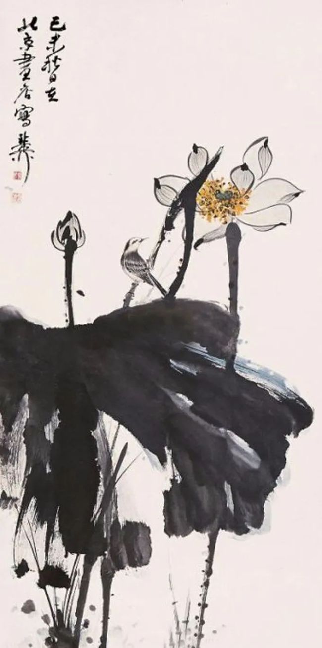 谢稚柳笔下的荷花，凝静含蓄中见潇洒！ 历代国画 第37张