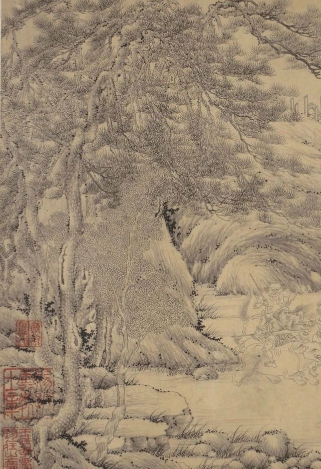 元 王振鹏《揭钵图》 历代国画 第7张