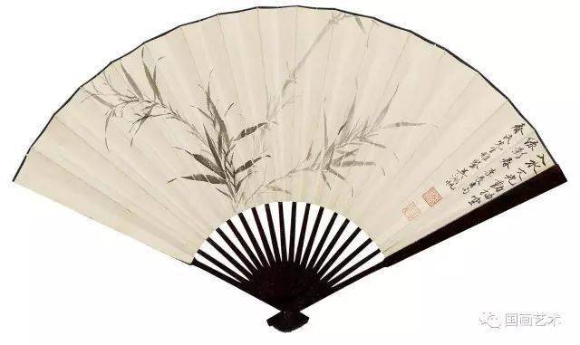 吴湖帆扇面作品欣赏（竹石山水） 历代国画 第2张