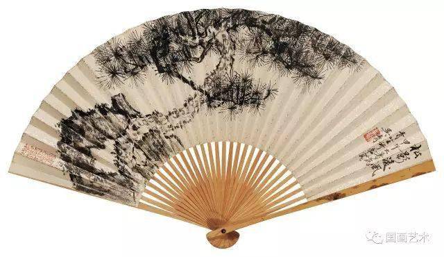 吴湖帆扇面作品欣赏（竹石山水） 历代国画 第30张