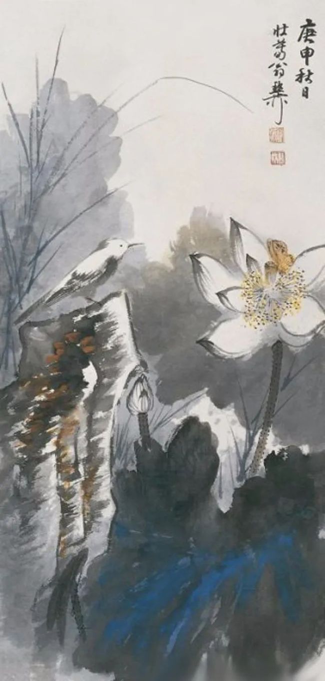 谢稚柳笔下的荷花，凝静含蓄中见潇洒！ 历代国画 第43张