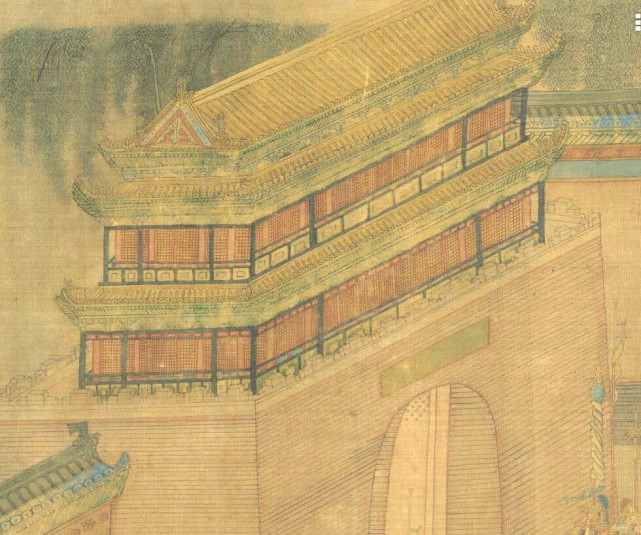 仇英《观榜图》卷 历代国画 第3张