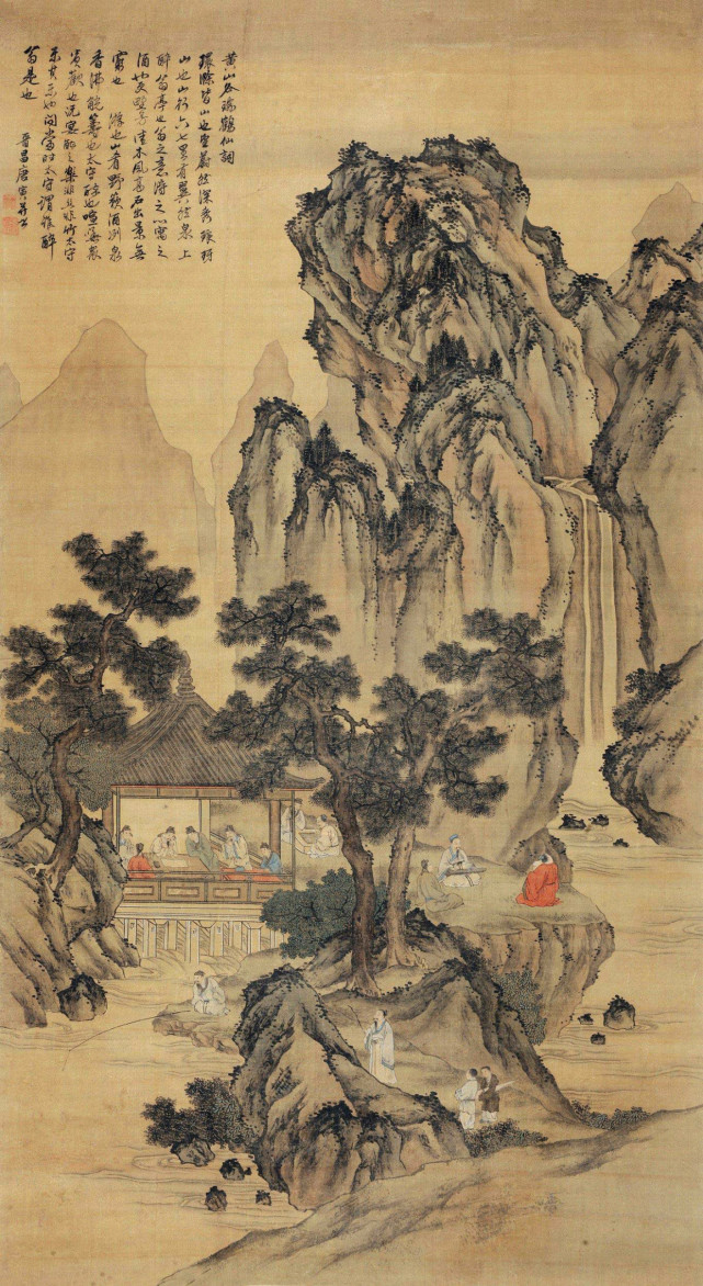 唐寅《醉翁亭雅集图》 历代国画 第1张