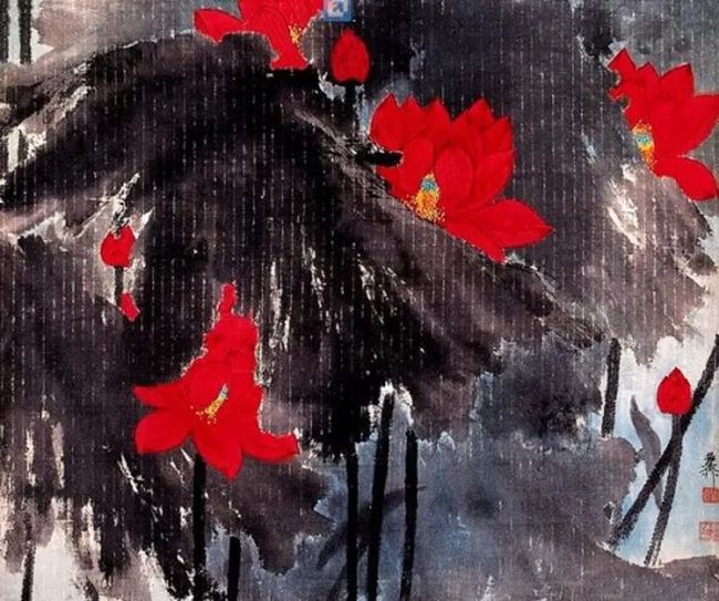 谢稚柳笔下的荷花，凝静含蓄中见潇洒！ 历代国画 第22张