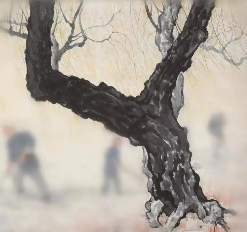 徐悲鸿 《九州无事乐耕耘》 历代国画 第4张