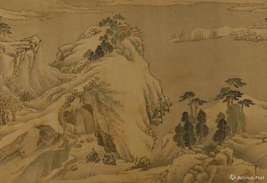 鉴藏：晚明画家张复的实境山水画 历代国画 第2张