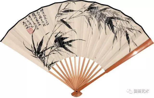 吴湖帆扇面作品欣赏（竹石山水） 历代国画 第10张