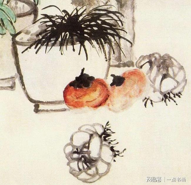 清 吴昌硕《岁朝清供图》鉴赏 历代国画 第6张