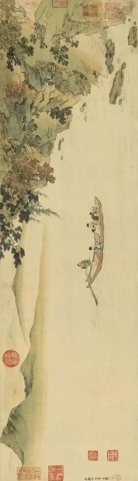 明 仇英《赤壁图》 历代国画 第1张