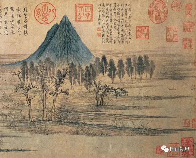 赵孟頫《鹊华秋色图》 历代国画 第1张