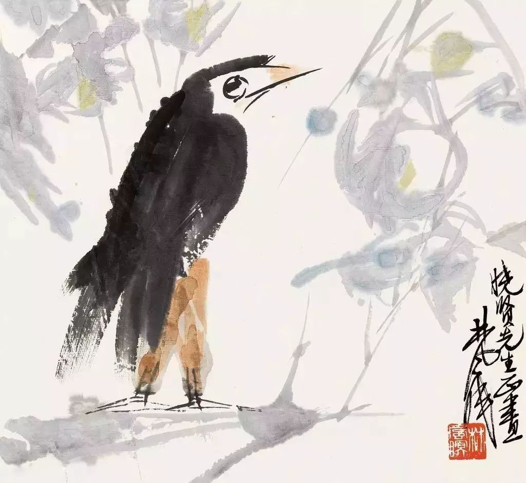 林风眠 笔下的呆萌小鸟 历代国画 第65张