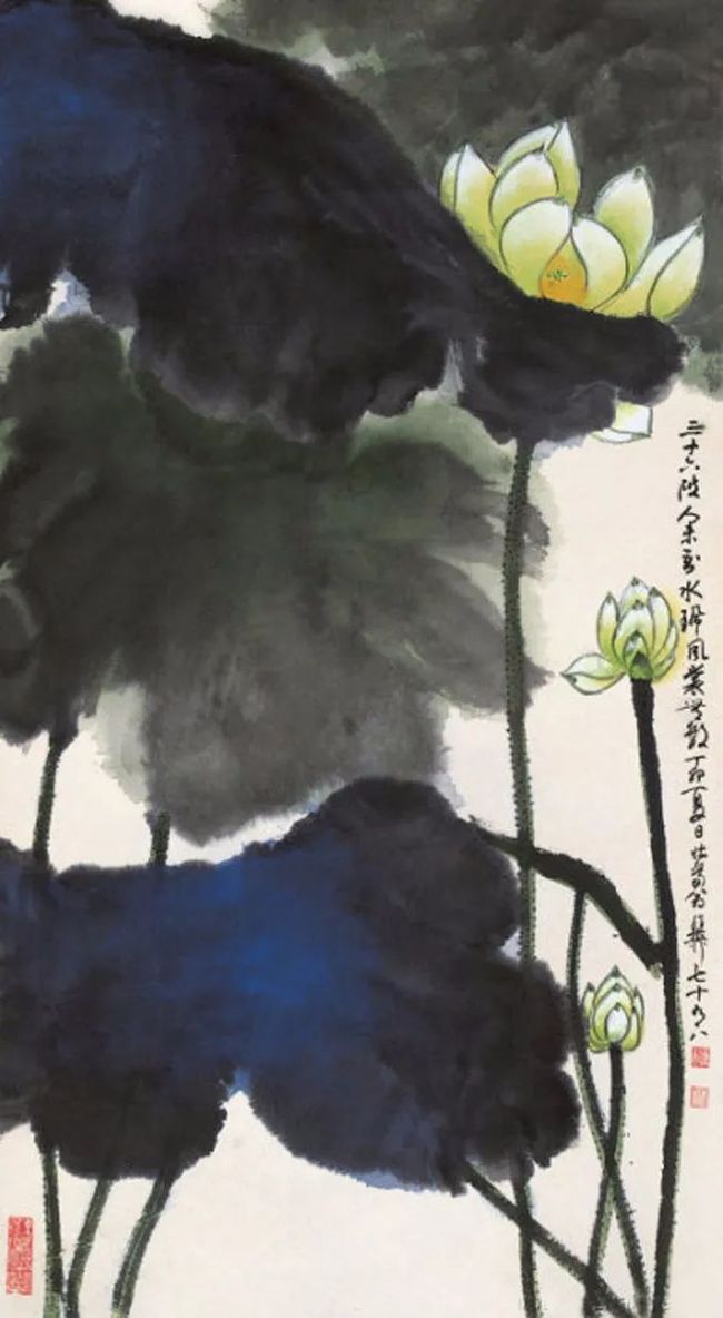 谢稚柳笔下的荷花，凝静含蓄中见潇洒！ 历代国画 第44张