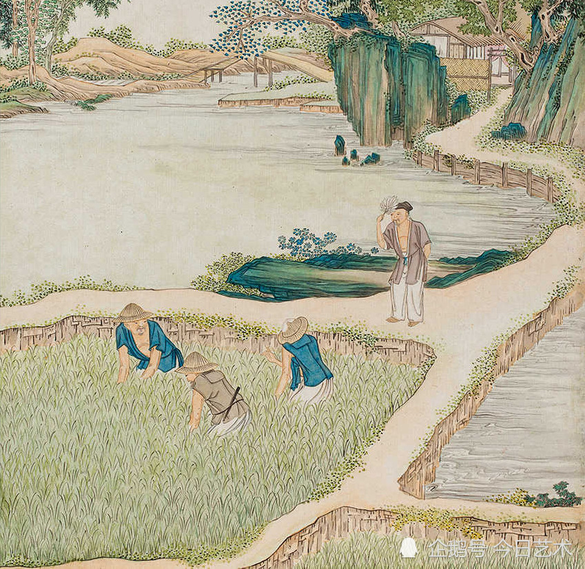 清代画家沈庆兰《农耕图》册 历代国画 第17张