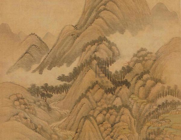 王翚《秋山万重图》 历代国画 第3张