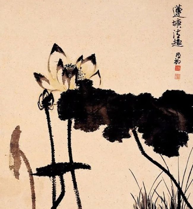 谢稚柳笔下的荷花，凝静含蓄中见潇洒！ 历代国画 第31张