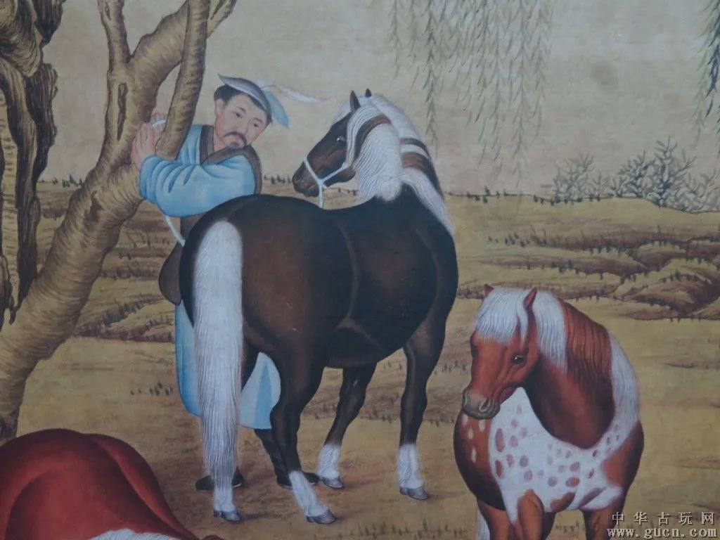 清 郎世宁《八骏图》 历代国画 第3张