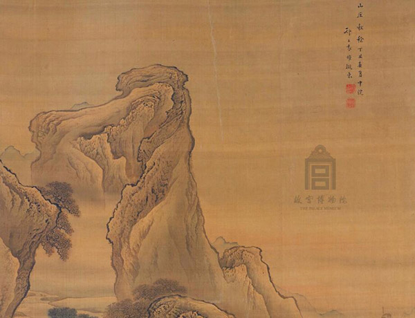 袁耀《山庄秋稔图》 历代国画 第2张