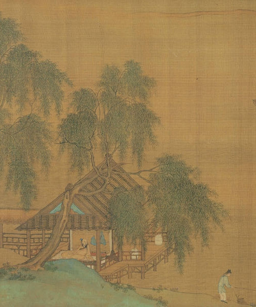 仇英《长夏江村图卷 》 历代国画 第3张