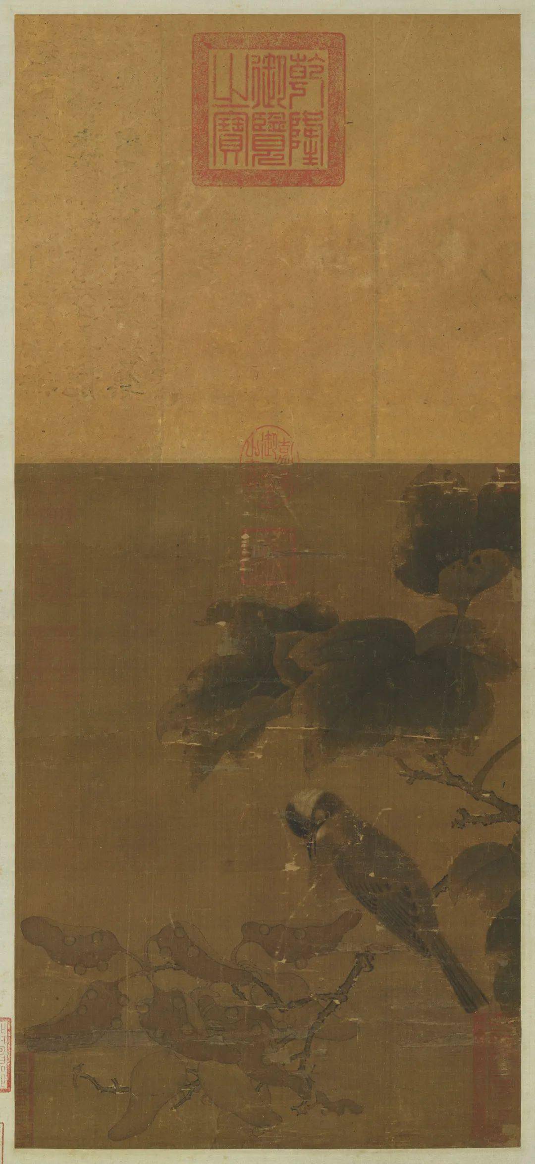 宋人《桐实修翎图》 历代国画 第1张