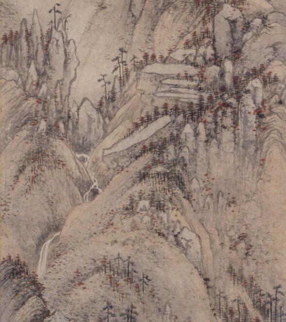 宋旭《万山秋色图》 历代国画 第4张