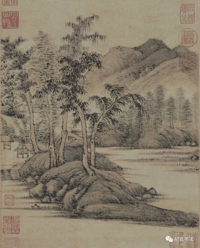 倪瓒 《水竹居图》 历代国画 第11张