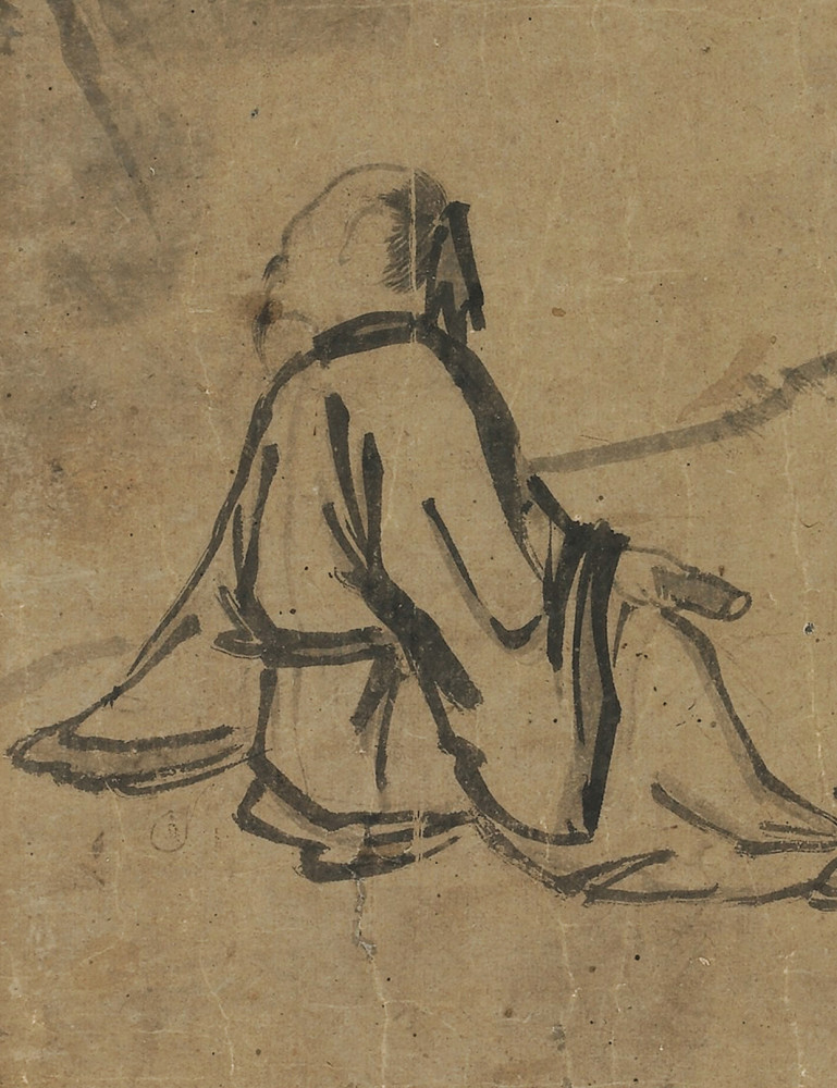 米芾《听瀑图》（传） 历代国画 第3张