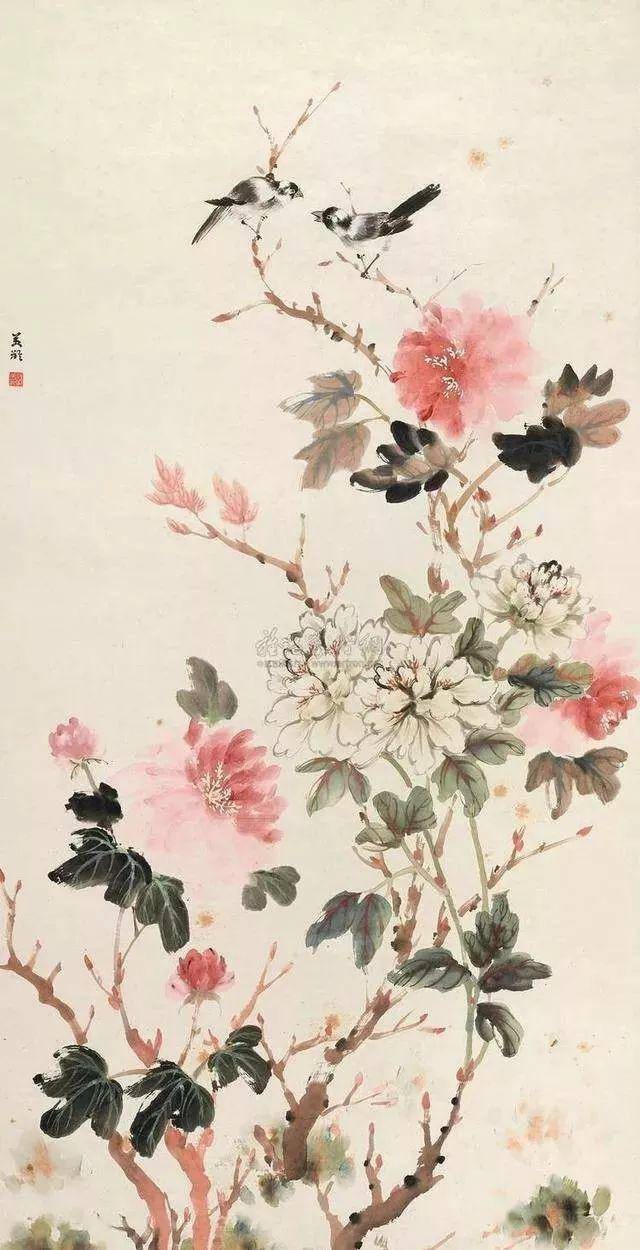 宋美龄笔下的春色！ 历代国画 第4张