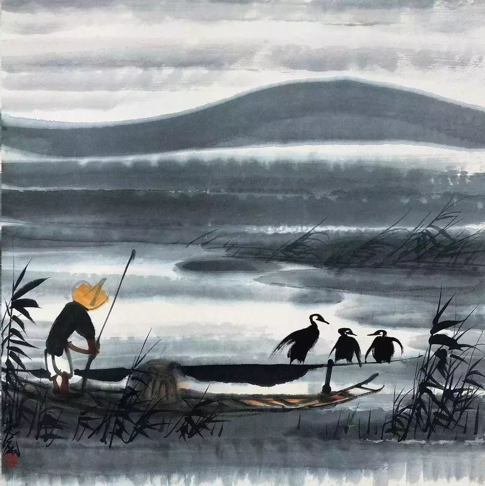 林风眠 笔下的呆萌小鸟 历代国画 第62张