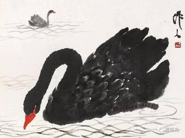 吴作人的水墨动物画 历代国画 第17张