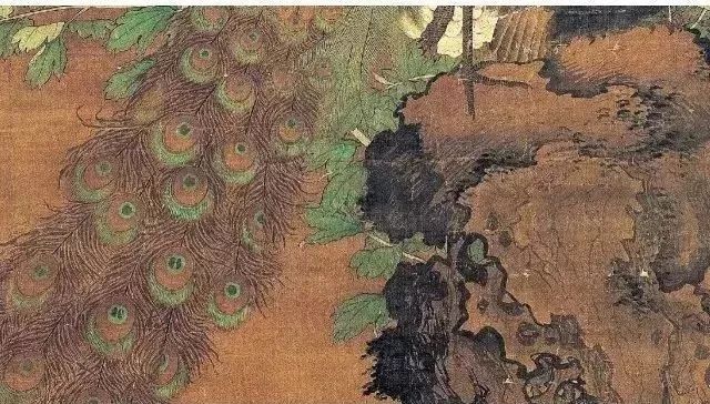 明 吕纪《杏花孔雀图》 历代国画 第4张