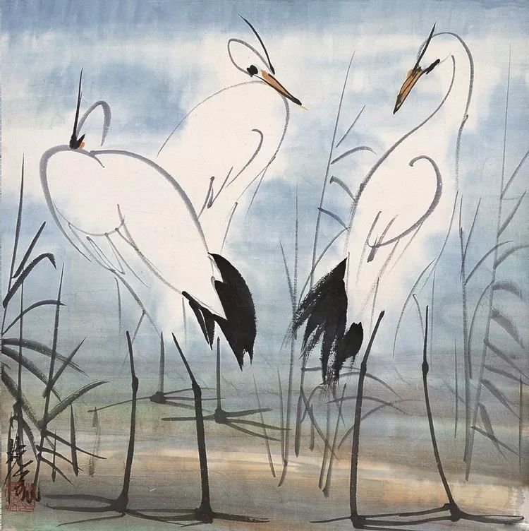 林风眠 笔下的呆萌小鸟 历代国画 第34张