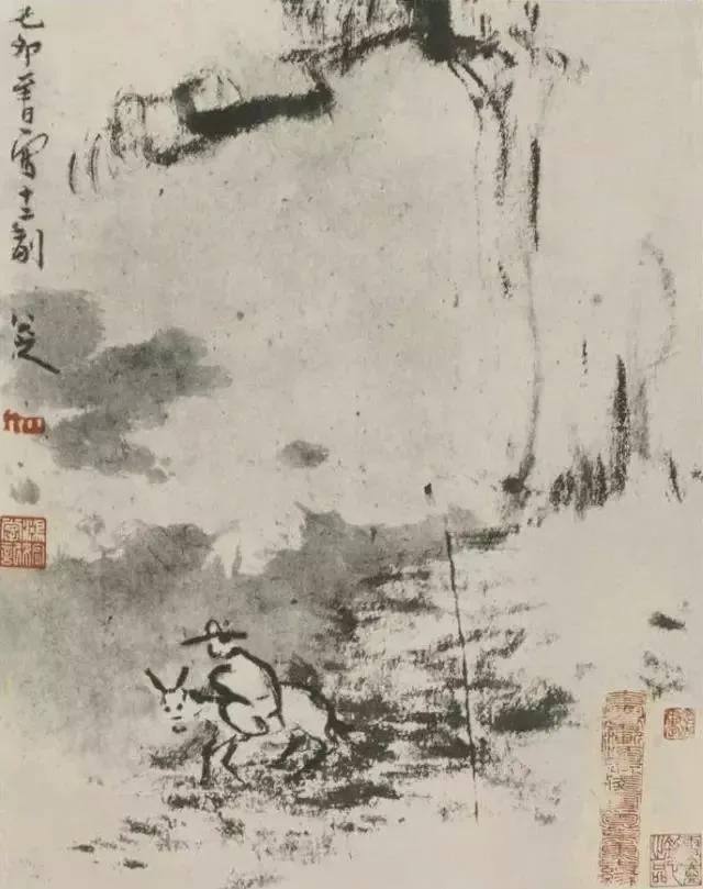 朱耷山水画鉴赏 历代国画 第1张