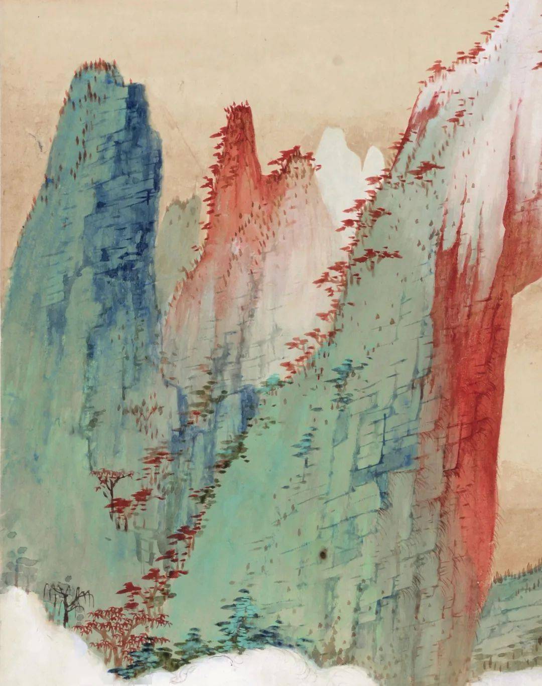 张大千 《巫峡清秋》 历代国画 第2张