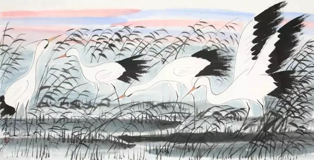 林风眠 笔下的呆萌小鸟 历代国画 第64张