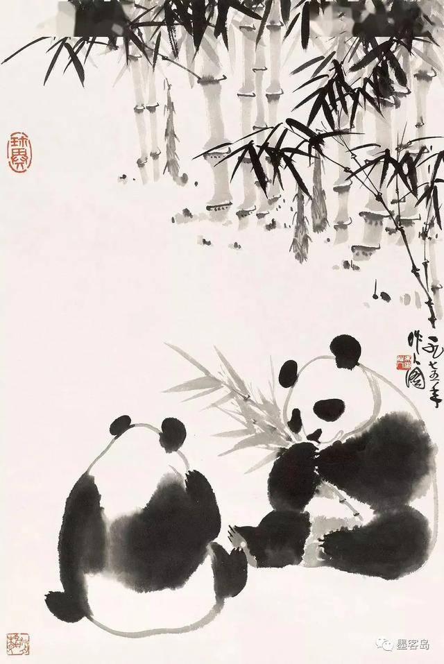 吴作人的水墨动物画 历代国画 第10张